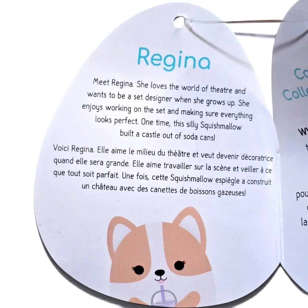Squishmallows Regina Corgi Boba Tea 8